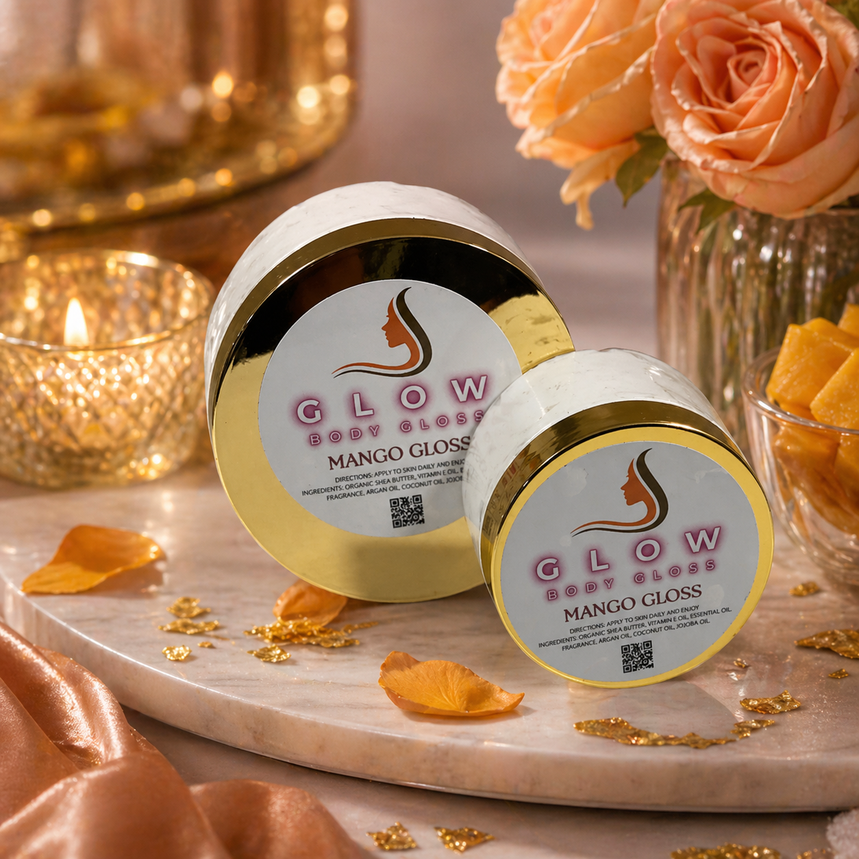 Mango Body Gloss | Natural Moisturizing Body Gloss | Glow Body Care